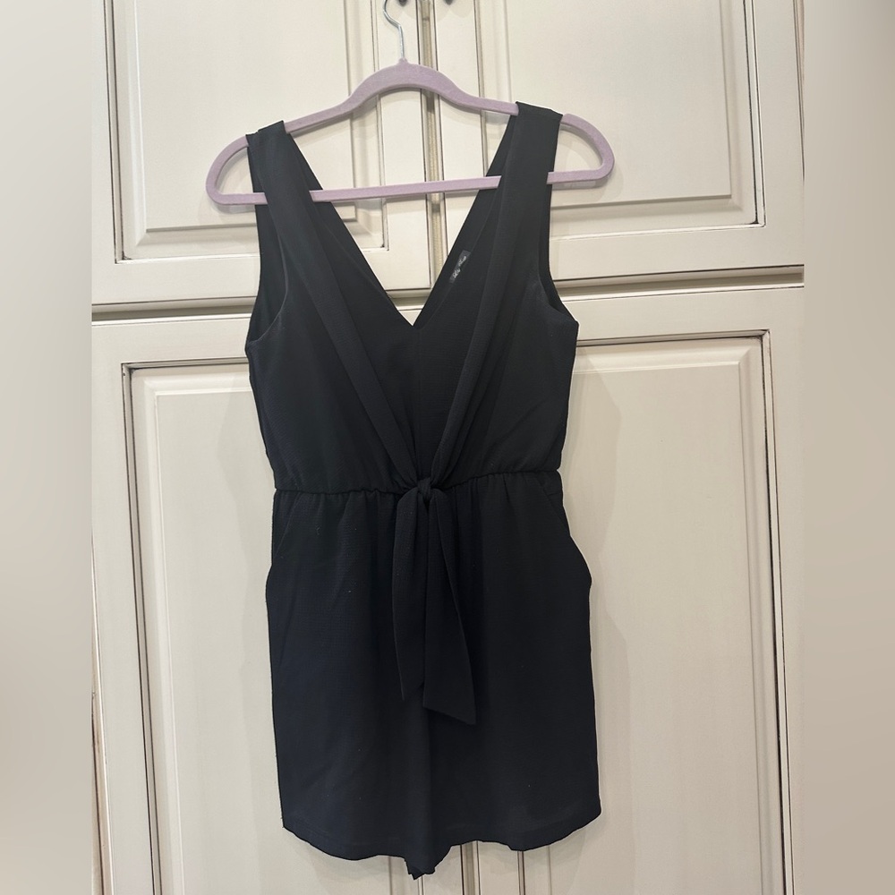 Lily Rose Black Romper